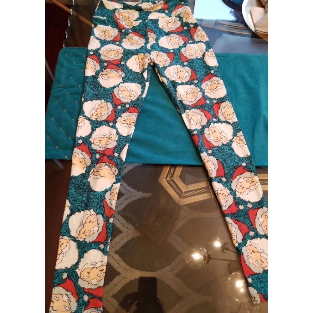 Lularoe Santa Claus Leggings NWOT Sz. O/S Unicorn